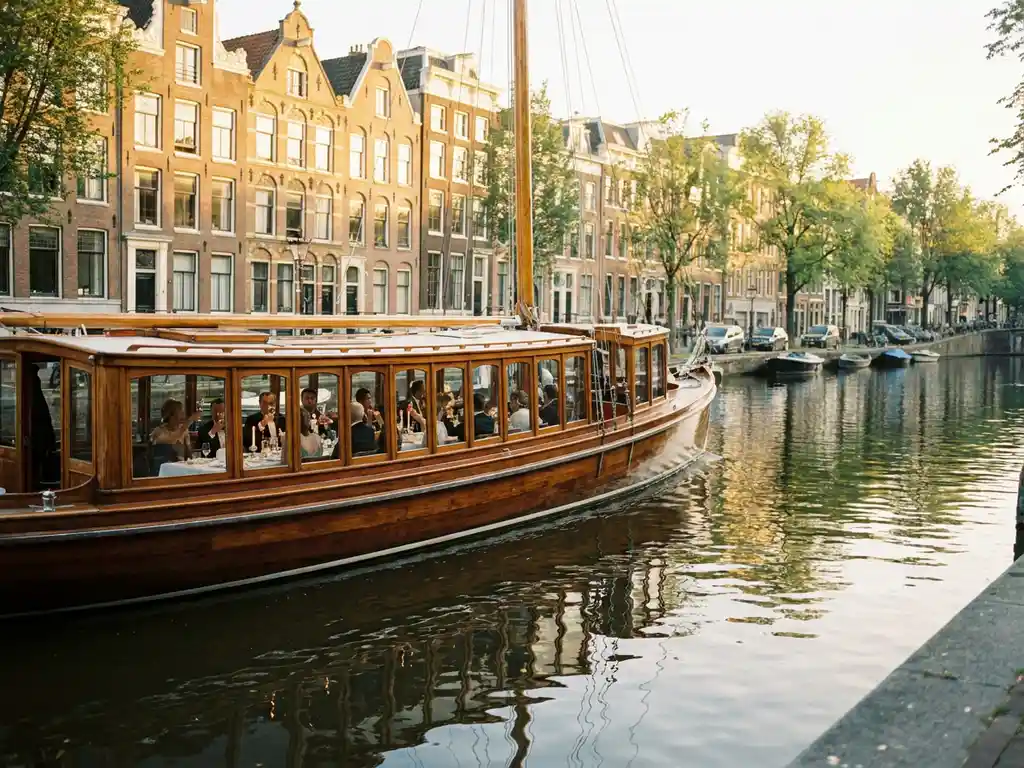 Welke boten zijn geschikt voor een voorjaarsborrel in Amsterdam?