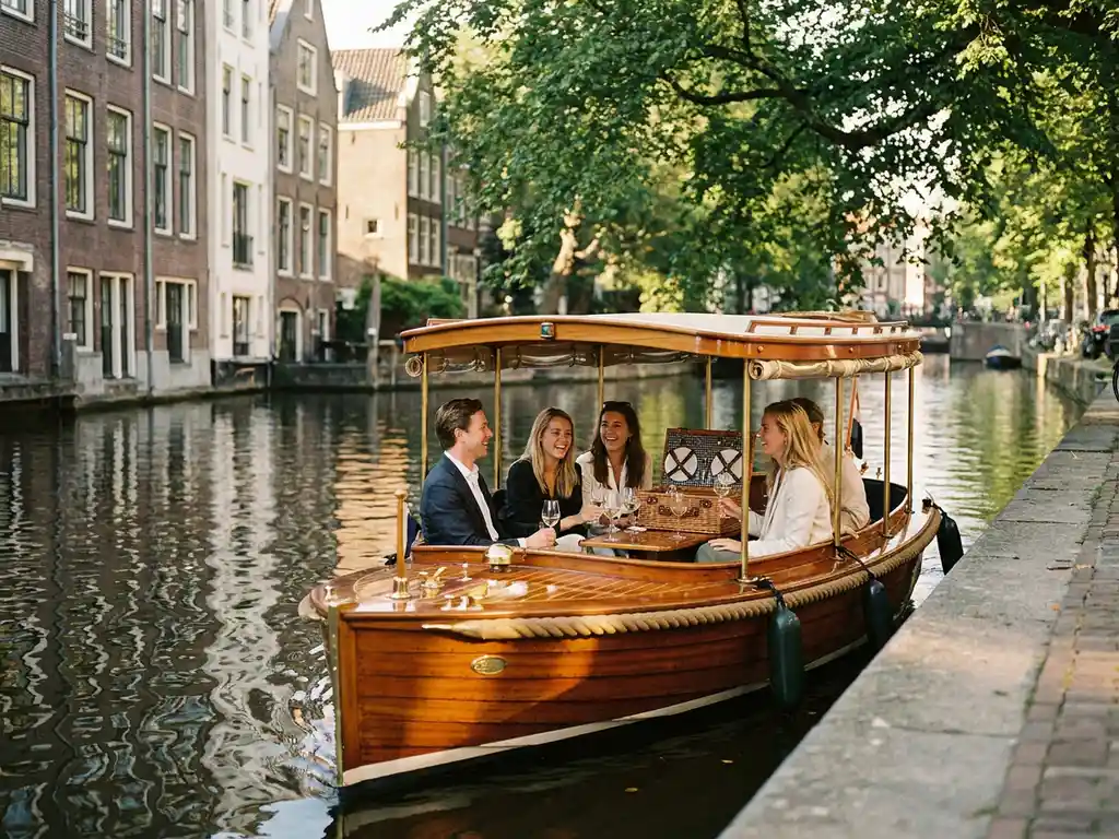 Hoe boek je een borrel op het water in Amsterdam?